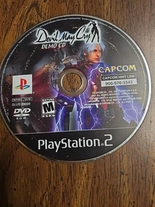 DEVIL MAY CRY DEMO CD SONY PLAYSTATION 2 PS2 DISC ONLY w/ CAPCOM HINT LINE! - Picture 1 of 1