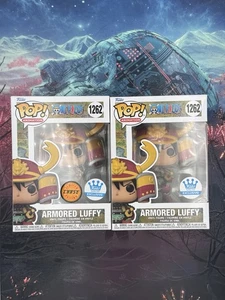 Funko Pop! -One Piece - Armored Luffy 1262 Chase & Common Set - Picture 1 of 6