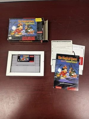 Magical Quest Starring Mickey Mouse (Super Nintendo SNES, 1992) Complete - Image 1 of 4