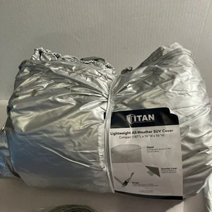 Titan Lightweight All-Weather SUV Cover Compact (187"L×76"W×56"H) - Foto 1 di 13