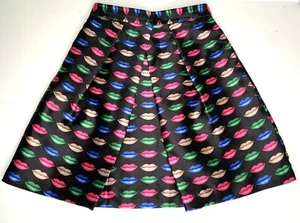 Milly Minis Lips Novelty Print Skirt Girls Size 14 - Picture 1 of 11