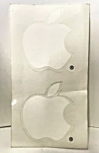 Apple Computer Stickers Mac MacBook Pro Vintage White Large Logo Stickers Decal - Picture 1 of 2