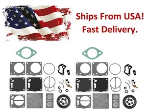 SeaDoo Mikuni Carb Rebuild Kit w/Base Gaskets #007-494 - 2PK 650 657 720 717 787 - Picture 1 of 5