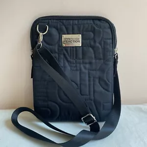 Kenneth Cole Reaction Black Quilted Shoulder Bag/ Tablet Case - Picture 1 of 5