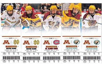 2014-15 MINNESOTA GOLDEN GOPHERS COLLEGE HOCKEY TICKET STUB PICK YOUR GAME