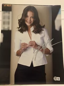 Beckett zertifiziert signiert 11x14 Foto Coa Katie Holmes Dark Knight Batman - Bild 1 von 1