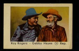 Tarjeta coleccionable Roy Rogers Gabby Hayes estrella de cine holandesa de colección 98 - Imagen 1 de 2