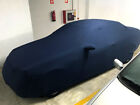 Pełny garaż Koc ochronny Car-Cover niebieski z lustrzanymi kieszeniami do Mercedes CLK W208 