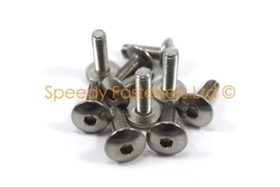 10x Pernos Carenado Moto Ducati m6 x 20mm Acero Inoxidable Pan Seta Botón Cabezal Foto 1 de 3