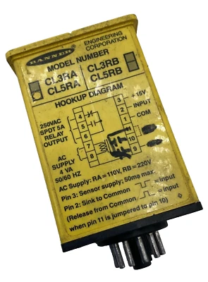 BANNER ENGINEERING CL3RA, CL3RB RELAY OUTPUT LOGIC MODULE 250VAC 50/60HZ - Image 1 of 4