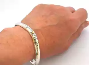 Bracciale in argento sterling 925, 24 g - Foto 1 di 8