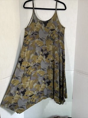LOGO Vestido Lori Goldstein Cami Mujer Talla 2X Camuflaje Asimétrico Lagenlook Foto 1 de 3