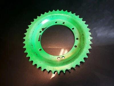 PEUGEOT 103WHEEL 17" SPOKES 43D "DAKAR" MOBS NEON GREEN CROWN + RIGID SHEET METAL MBK51 - Image 1 of 2