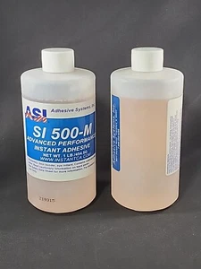 ADHESIVE SYSTEMS Surface Insensitive Cyanoacrylate BULK SUPER GLUE SI-500-M 1lb - Picture 1 of 3