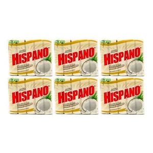 Hispano Jabon Coconut Soap - Con Aceite de Coco (5 Pack), 800g (Pack of 6) - Picture 1 of 2