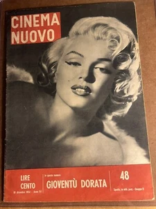 MARILYN MONROE - CINEMA NUOVO 12/10/54?ITALIANO B/N FOTO PORTADA REVISTA BONITA - Imagen 1 de 2