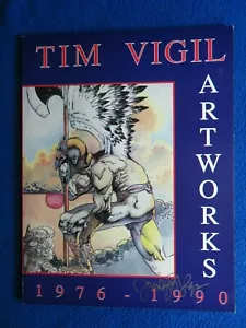TIM VIGIL ARTWORKS 1976-1990 SKETCHBOOK SIGNED BY VIGIL RARE - Picture 1 of 2