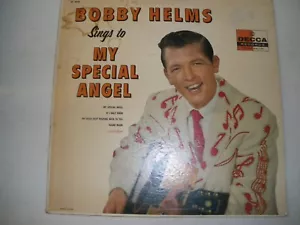 BOBBY HELMS SINGS TO MY SPECIAL ANGEL DECCA DL 8638 PINK LABEL PROMO LP - Foto 1 di 4