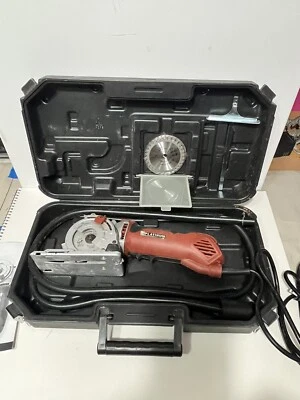 Platinum Rotorazer RZ200 Circular Saw Set In Case W/ Blades & Guide Works Great - Image 1 of 3