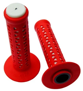AME old school BMX Unitron bicycle grips - RED over WHITE - Picture 1 of 1