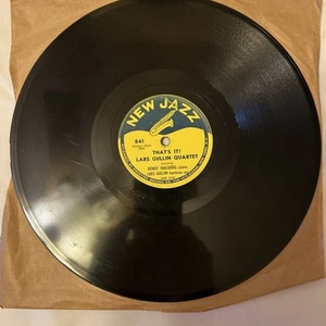 LARS GULLIN QUARTET - VERY RARE Jazz 10" Mono New Jazz-THATS IT/ALL YOURS - Picture 1 of 8
