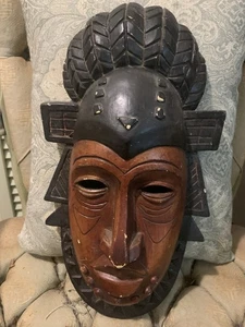 Vintage 1980s African Mask - Picture 1 of 4
