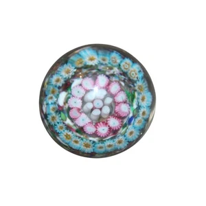 Murano Stil Millefiori runder Briefbeschwerer kleiner Schreibtisch Glas Briefbeschwerer 2" - Bild 1 von 3