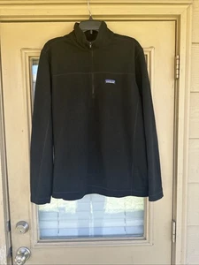 Patagonia Sweater 1/4 Zip Fleece Black Pullover Outdoor Large - Picture 1 of 11