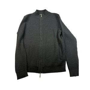 St. Croix Wool Blend Mens Knit Full Zip Cardigan Sweater Parsons Omaha L - Picture 1 of 7