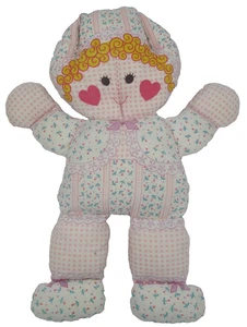 Vintage Frühling Windmühlen Baby Puppe Stoff Wach/Schlaf 1975.  OC - Bild 1 von 6