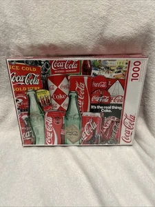 New Springbok Then Now Coca Cola Coke Classic 1000 Piece Jigsaw Puzzle 24x30 - Picture 1 of 4