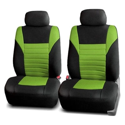 FH Group Premium 3D Air Mesh 1st Row Black & Green Seat Covers Foto 1 de 4