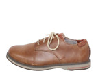 LL Bean Women's Brown Leather Oxford Plain Toe Comfort Shoes Size 7.5 Wide