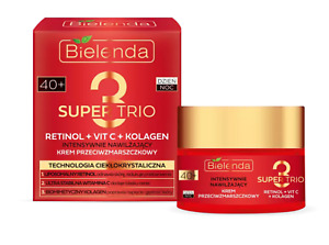 Bielenda Super Trio Retinol Vit C Collagen Anti-Wrinkle Face Cream 40+,50ml