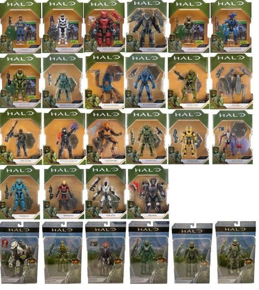 Figura World of Halo Infinite 3.75 Master Chief Pilot Spartan Atriox UNSC Marine Foto 1 de 1