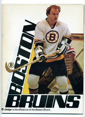 Programa de juegos Boston Bruins 1982-1983 Vs Vancouver Canucks sin puntuación M252 Foto 1 de 2