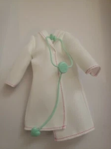 BARBIE DOLL CAREERS DOCTOR COAT & TEAL STETHOSCOPE W/ HEART FITS CURVY DOLLS TOO - Picture 1 of 3