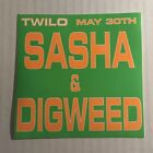 Seltener Vintage 1990er NYC Club Flyer: SASHA & DIGWEED @ TWILO NYC Aufkleber