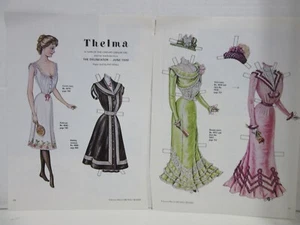 VTG - Pat Stall Paper Doll - THELMA - Uncut - From Doll Reader Magazine - Foto 1 di 1