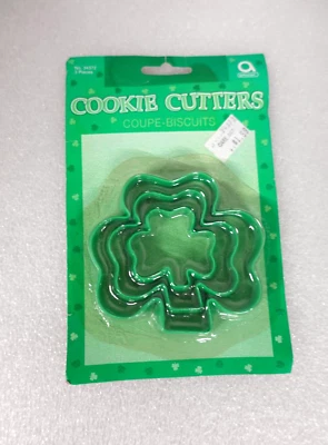 Amscan Juego Cortador de Galletas Anidación Trébol 4 Hojas / NUEVO Foto 1 de 3