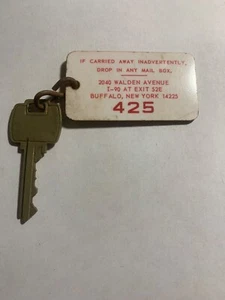 Llavero Sheraton Motor Inn Hotel Motel Room & Key Buffalo Nueva York #425 - Imagen 1 de 2