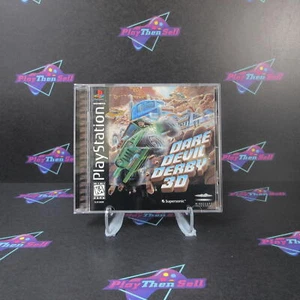 Dare Devil Derby 3D PS1 PlayStation 1 + Reg Card - Complete CIB - Picture 1 of 9