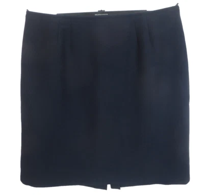 Falda lápiz de poliéster con textura gruesa azul marino talla 20W de marca desconocida para mujer Foto 1 de 4