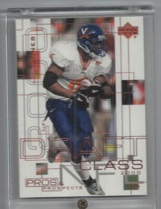 Thomas Jones 2000 Upper Deck NFL Draft  Numbered Card in Plastic Holder