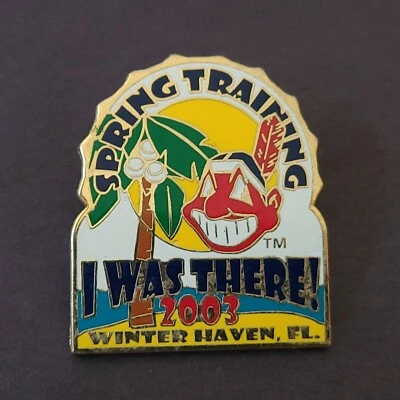 2003 MLB Spring Training - Cleveland Indians, Winter Haven, FL Lapel-Hat Pin - Image 1 of 3
