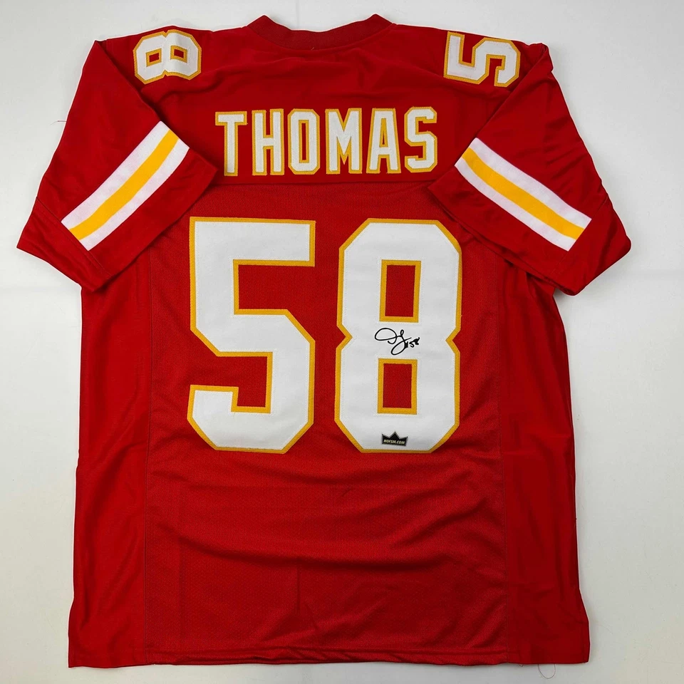 Jersey Facsímil Autografiado Derrick Thomas Kansas City Rojo Reimpresión Talla Para Hombres XL Foto 1 de 4