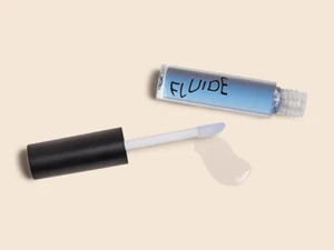 Fluide Lip Gloss Elsewhere Gender Neutral Makeup Clear Jojoba Oil Vitamin E LGBT - Picture 1 of 7