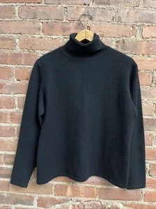 Vintage TSE Women’s Turtleneck Sweater, Sz Medium Black 100% Cashmere - Picture 1 of 6