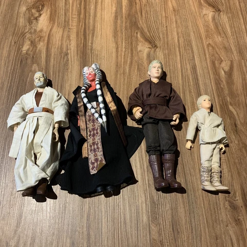 Y2K Star Wars 12” Hasbro Figures Shaak Ti Obi-Wan Kenobi Young And Adult Anakin Cover