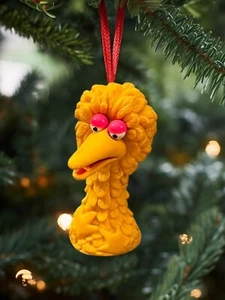 Big Bird Half Body PVC Ornament Figure Figurine Charm Elmo Show Vintage Dangler - Picture 1 of 4